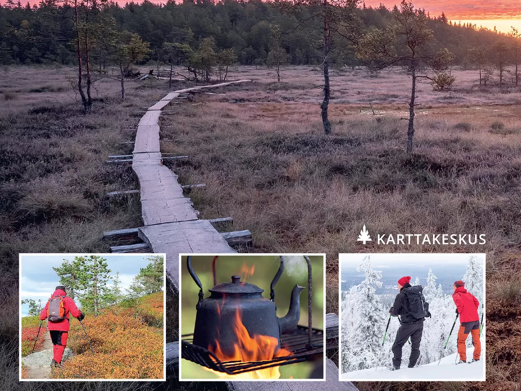 Kesäläinen on valinnut kirjaan reittejä niin suosituilta kansallispuistojen poluilta kuin hiljaisilta salomailta.